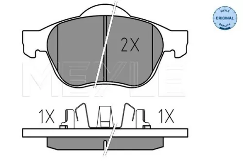 MEYLE Brake Pad Set, disc brake (0252399617/W)
