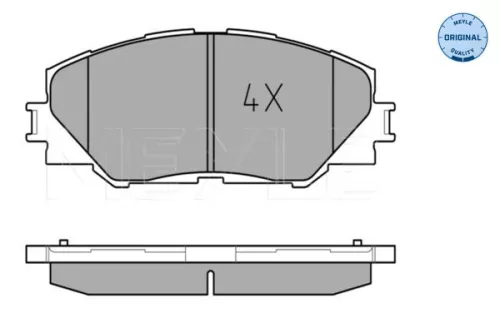 MEYLE Brake Pad Set, disc brake (0252433717)