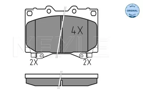 MEYLE Brake Pad Set, disc brake (0252352415/W)