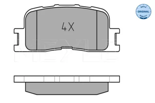 MEYLE Brake Pad Set, disc brake (0252370215/W)