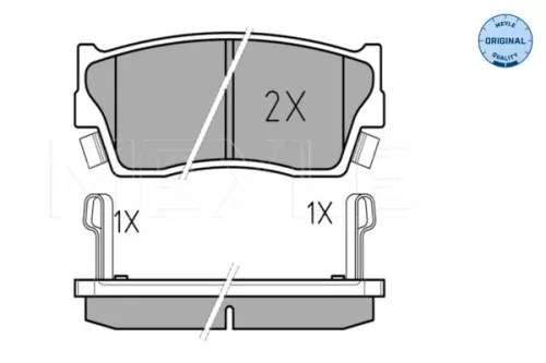 MEYLE Brake Pad Set, disc brake (0252150014/W)