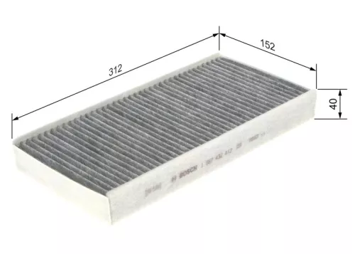 BOSCH Filter, cabin air (1987432412)