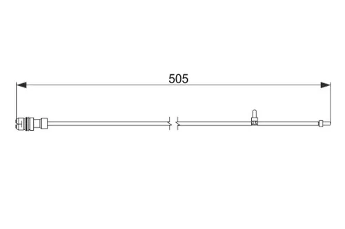 BOSCH Warning Contact, brake pad wear (1987474593)