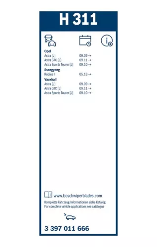 BOSCH Wiper Blade (3397011666)