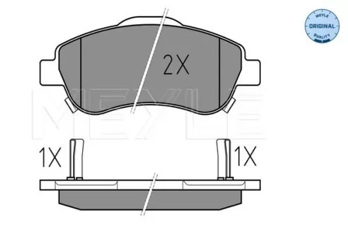 MEYLE Brake Pad Set, disc brake (0252463819/W)