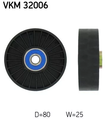 Deflection/Guide Pulley, V-ribbed belt