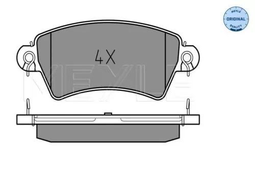 MEYLE Brake Pad Set, disc brake (0252339617)