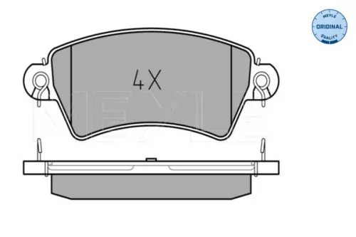 MEYLE Brake Pad Set, disc brake (0252339617)