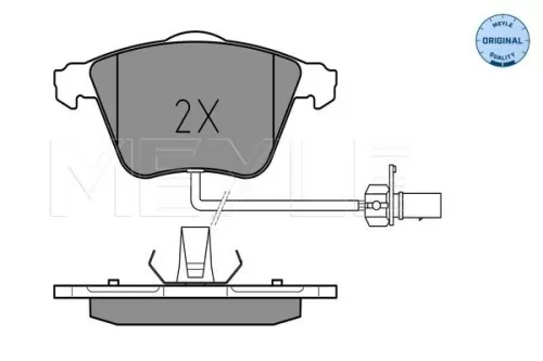MEYLE Brake Pad Set, disc brake (0252376220/W)