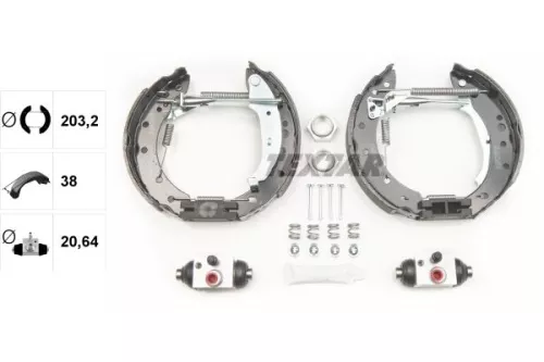 TEXTAR Brake Shoe Set (84061801)
