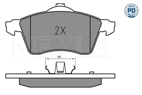 MEYLE Brake Pad Set, disc brake (0252188319/PD)