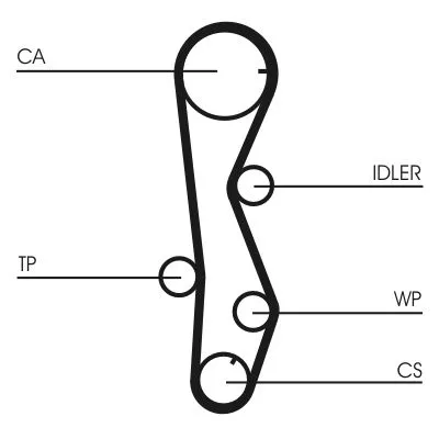 CONTINENTAL CTAM Timing Belt Kit (CT1099K2)
