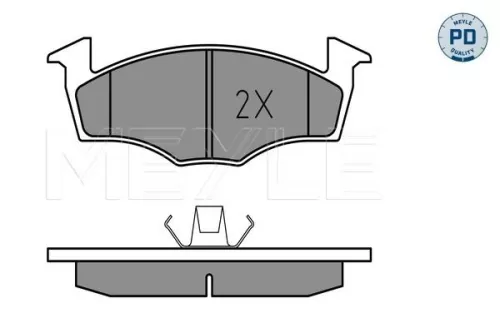 MEYLE Brake Pad Set, disc brake (0252186619/PD)