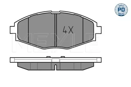 MEYLE Brake Pad Set, disc brake (0252324117/PD)