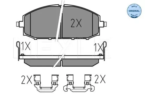MEYLE Brake Pad Set, disc brake (0252361118/W)