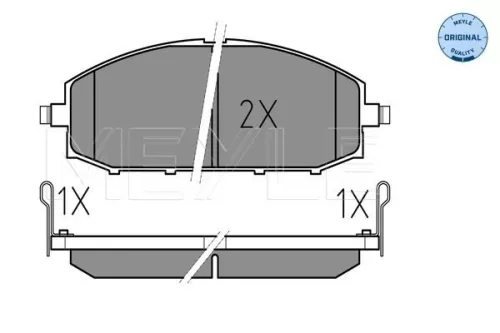 MEYLE Brake Pad Set, disc brake (0252361118/W)