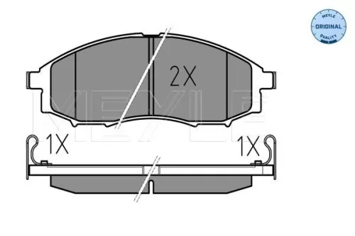 MEYLE Brake Pad Set, disc brake (0252397017/W)