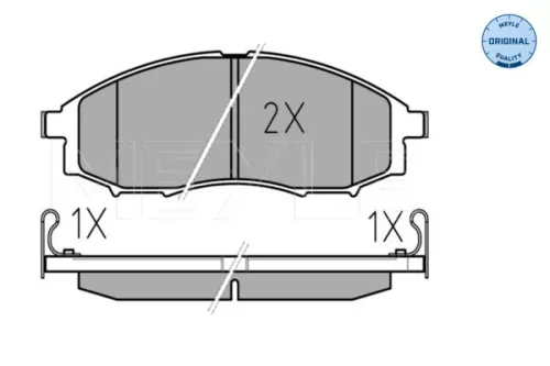 MEYLE Brake Pad Set, disc brake (0252397017/W)