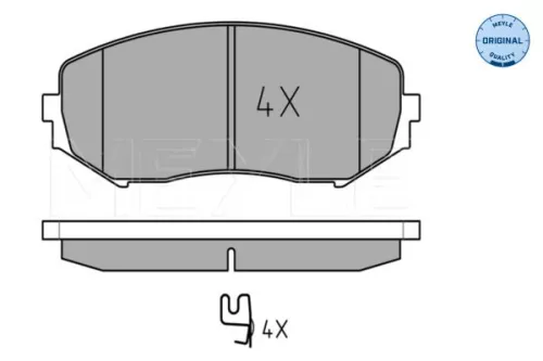 MEYLE Brake Pad Set, disc brake (0252434617/W)