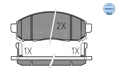 MEYLE Brake Pad Set, disc brake (0252422716/W)