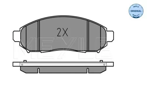 MEYLE Brake Pad Set, disc brake (0252422716/W)