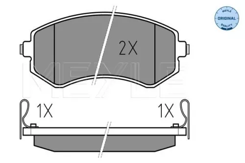 MEYLE Brake Pad Set, disc brake (0252350216/W)