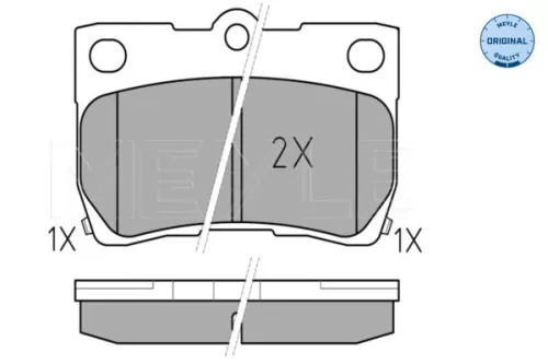 MEYLE Brake Pad Set, disc brake (0252432315/W)