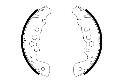 BOSCH Brake Shoe Set (0986487616)