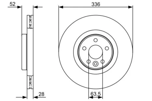BOSCH Brake Disc (0986479395)