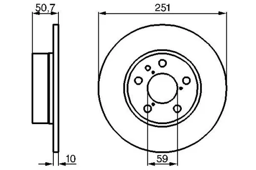 BOSCH Brake Disc (0986479B31)