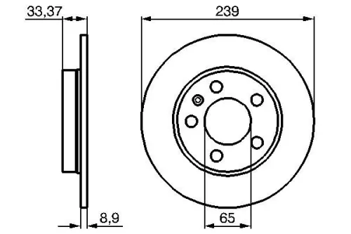 BOSCH Brake Disc (0986478481)