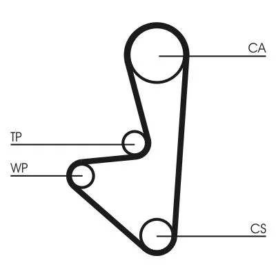 CONTINENTAL CTAM Water Pump & Timing Belt Kit (CT744WP1)