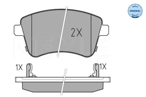MEYLE Brake Pad Set, disc brake (0252518419/W)