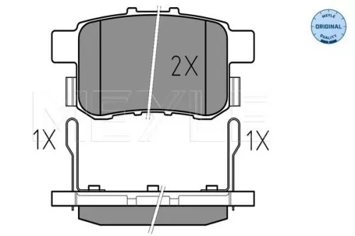 MEYLE Brake Pad Set, disc brake (0252443514/W)