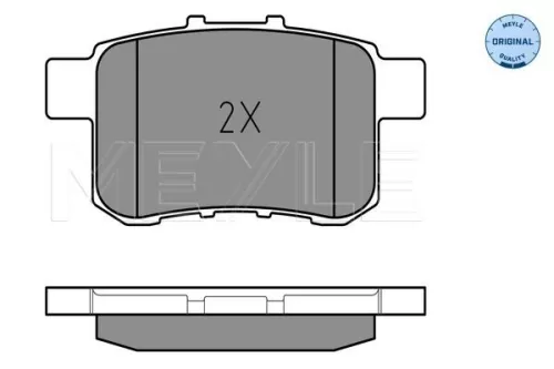 MEYLE Brake Pad Set, disc brake (0252443514/W)