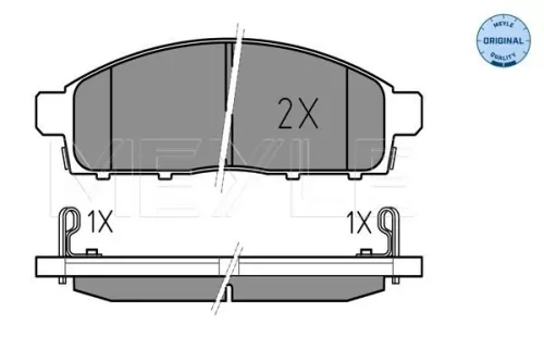 MEYLE Brake Pad Set, disc brake (0252452916/W)