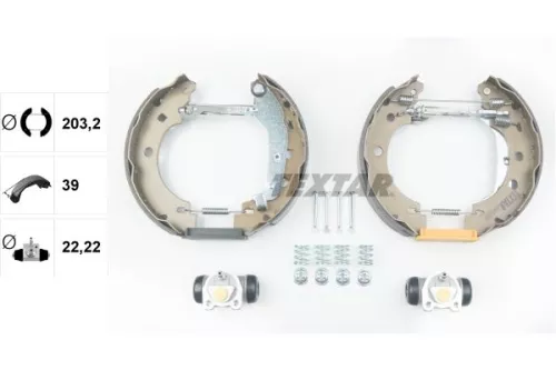 TEXTAR Brake Shoe Set (84052800)