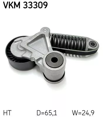 SKF Belt Tensioner, V-ribbed belt (VKM33309)