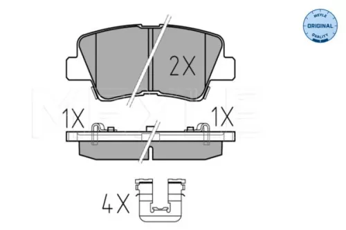 MEYLE Brake Pad Set, disc brake (0252533715/W)