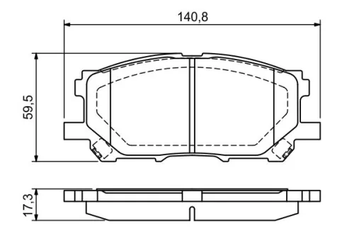 BOSCH Brake Pad Set, disc brake (0986494218)