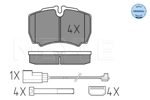 MEYLE Brake Pad Set, disc brake (0252912320/W)