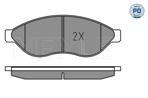 MEYLE Brake Pad Set, disc brake (0252446819-2/PD)