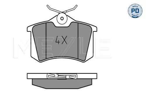 MEYLE Brake Pad Set, disc brake (0252096117/PD)
