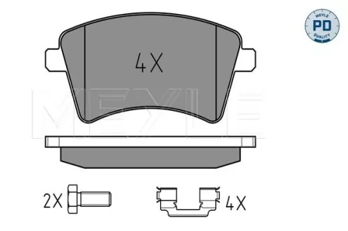 MEYLE Brake Pad Set, disc brake (0252469318/PD)