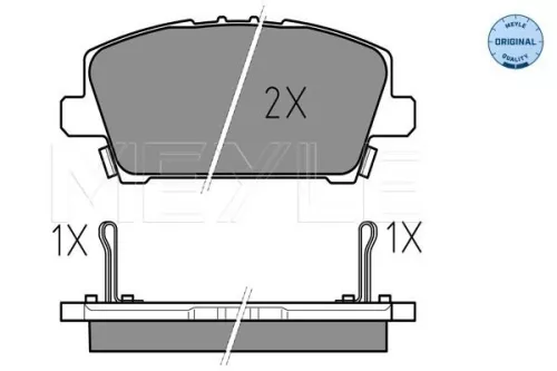 MEYLE Brake Pad Set, disc brake (0252408717/W)