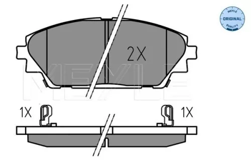 MEYLE Brake Pad Set, disc brake (0252587516)