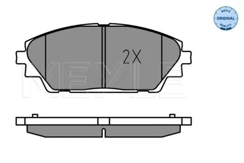MEYLE Brake Pad Set, disc brake (0252587516)