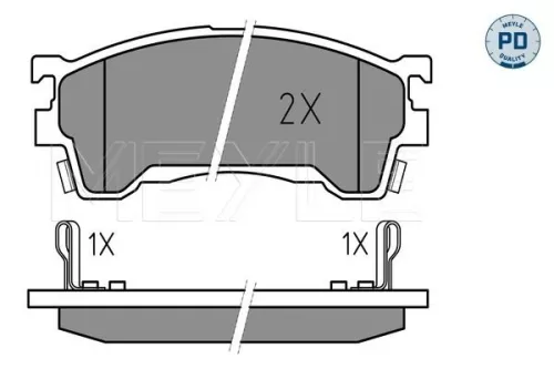 MEYLE Brake Pad Set, disc brake (0252175416/PD)