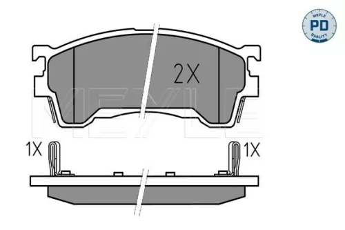 MEYLE Brake Pad Set, disc brake (0252175416/PD)