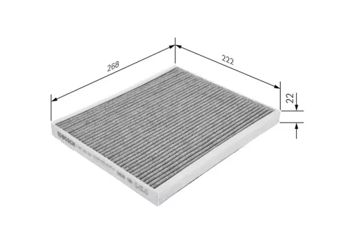 BOSCH Filter, cabin air (1987432537)